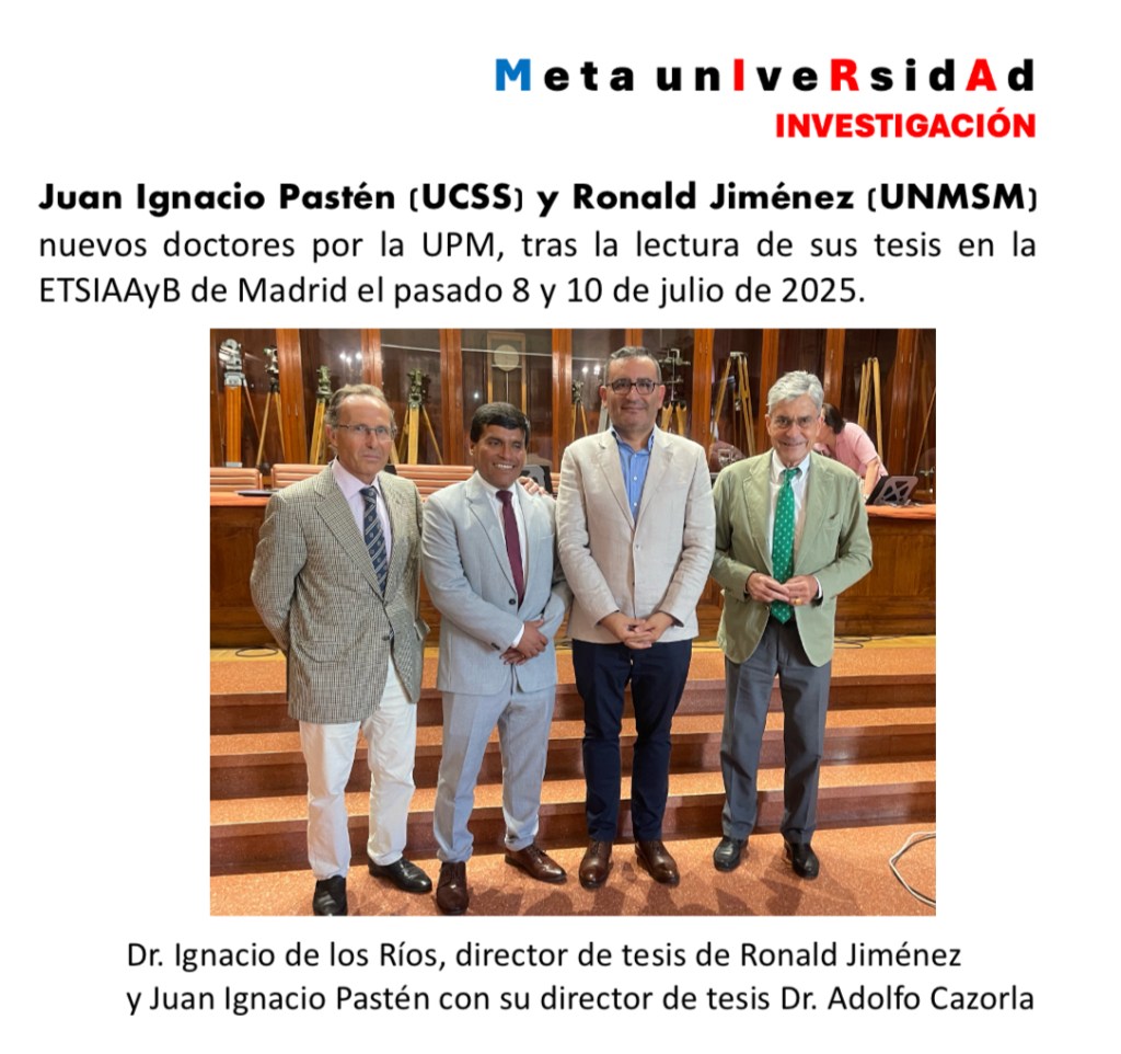 JI Pasten y R Jiménez doctores por UPM
